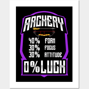 Archery Archer 40% Forn 30% Focus 30% Attitude 0% Luck Posters and Art